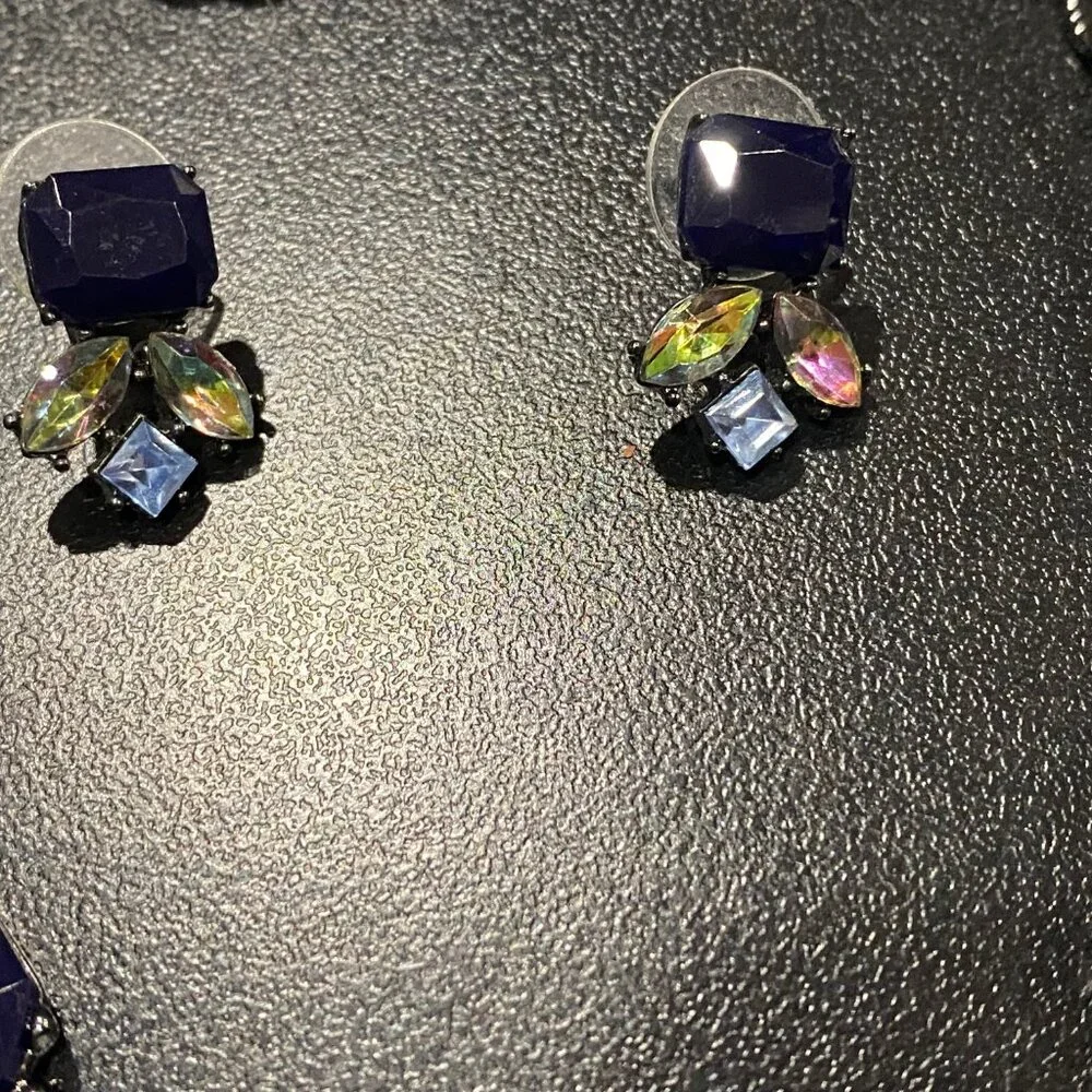Christmas Whimsigoth Fairy Grunge Bling Glass Jewelry Necklace Earrings Set 20